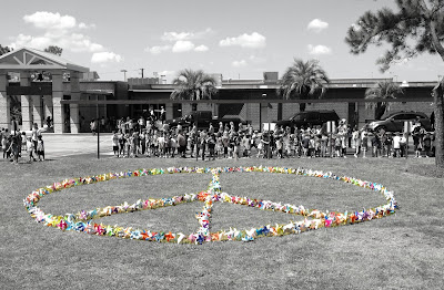 photos of Pinwheels For Peace Sign