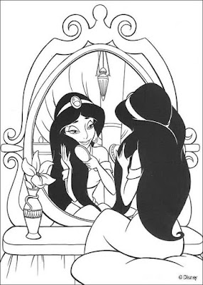 Desenhos para colorir da Jasmine – Imagens para Imprimir