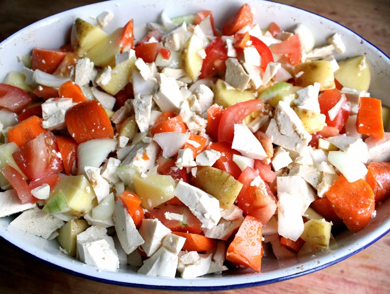 Oppskrift Enhåndsgrateng Tofu Grateng Grønnsaksgrateng Enkel Middag