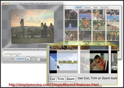 SimpleMovieX editing mode