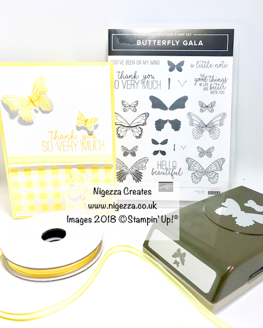 Butterfly Gala Customer Thank You Card Nigezza Creates
