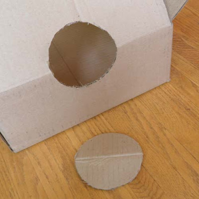 Cardboard Box with hole