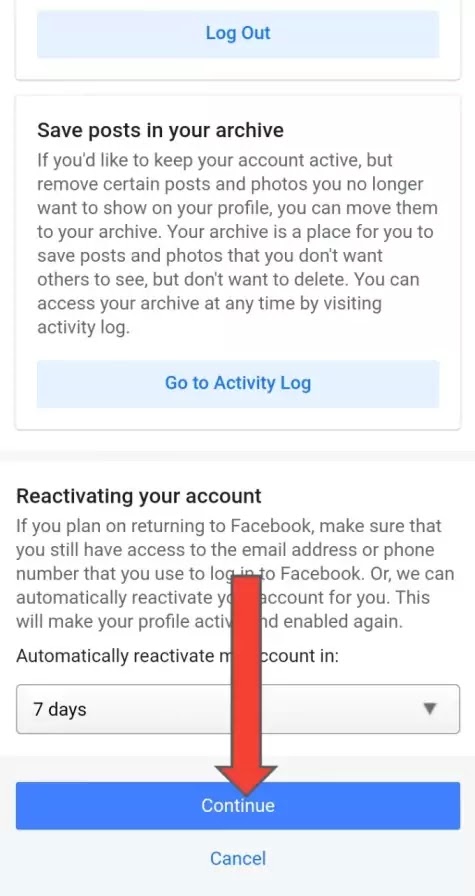 facebook account deactivate kaise kare?