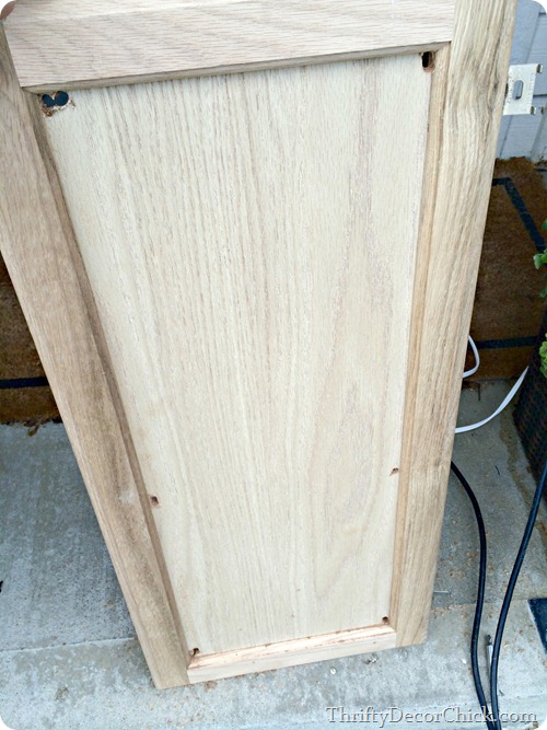 cutting insert out of cabinet door