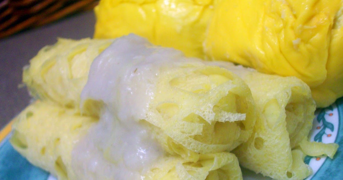 Periuktanah: Roti Jala Kuah Durian