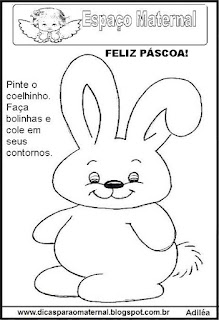 Desenho coelhinho páscoa