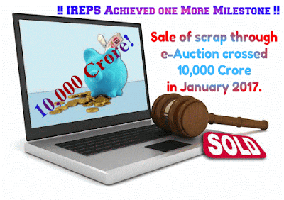 Sale of Scrap Material Through e-Auction Crossed 10,000 Crore