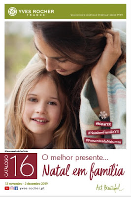 Banner da capa do Catálogo 16/2019 de Yves Rocher Portugal de 13/11 a 03/12/2019