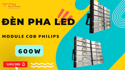 Đèn pha led module cob philips sân bóng 600w