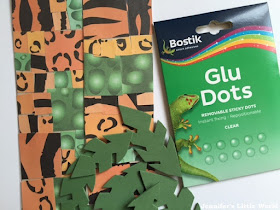 Jungle themed bookmark craft for children