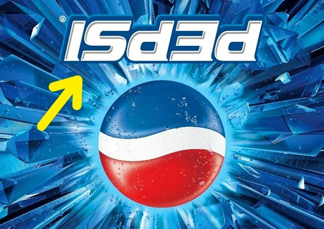 logo Pepsi dibaca "isded