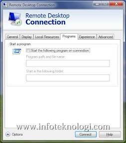 Setting Autorun di Remote desktop connection