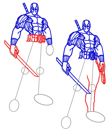 Como Dibujar a Deadpool de Forma Facil [ Guia Paso a Paso ]