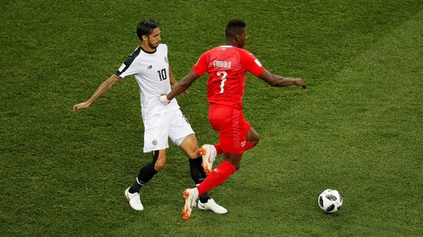 Suiza igualó 2-2 con el eliminado Costa Rica y se clasificó a los octavos de final del Mundial