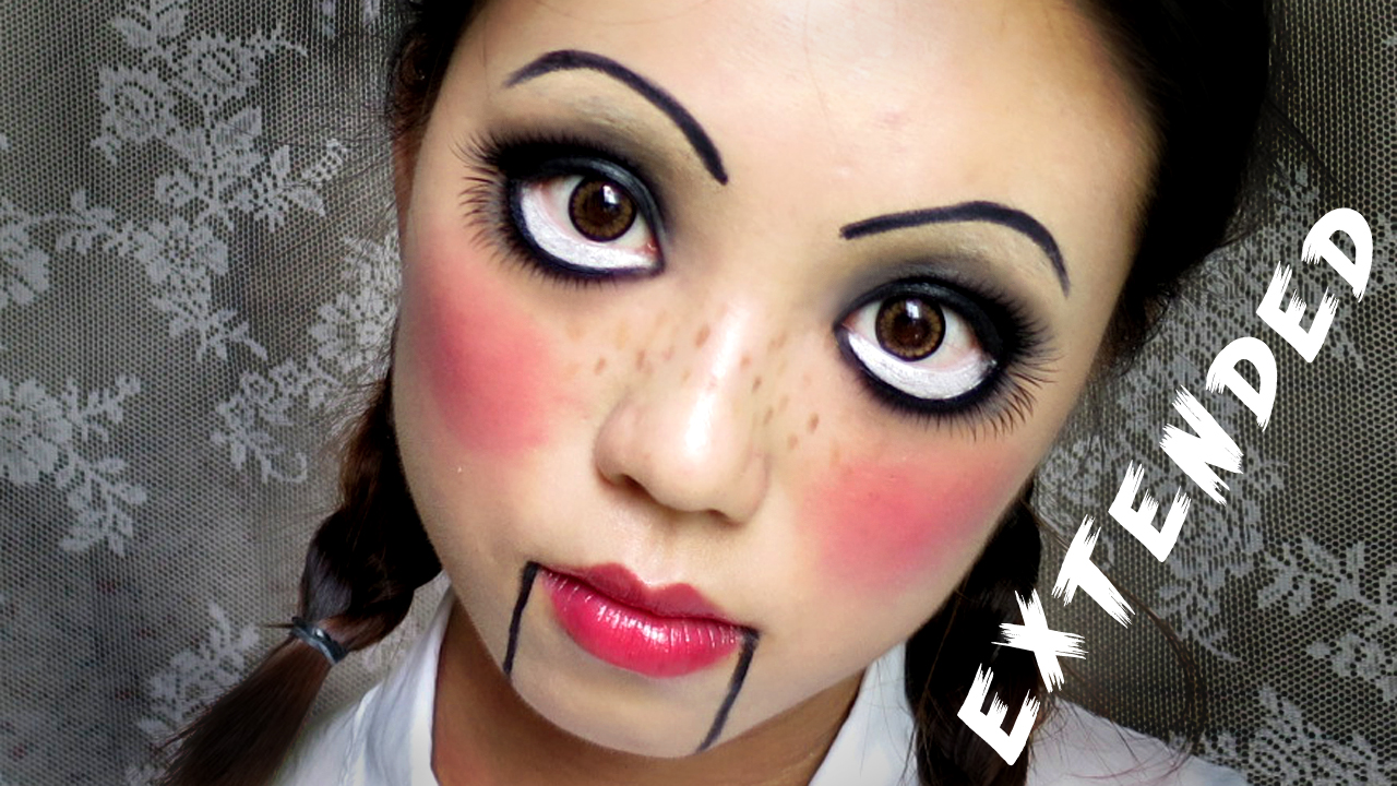 K Pop Style Easy Halloween Makeup Creepy Cute Doll
