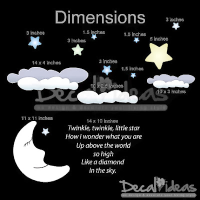 Twinkle Twinkle Little Star Wall Decals