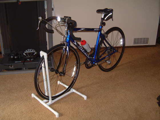  DIY  PVC  Bike Stand  Rack  Half TRI ing
