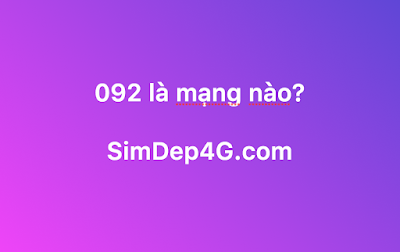 092 là mạng gì?