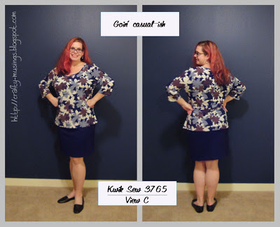 Kwik Sew 3765, casual look, front and back