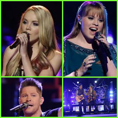 The Voice Season 4 Team Blake: Danielle Bradbery, Holly Tucker,  Justin Rivers and The Swon Brothers