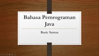 Basic Syntax - Java