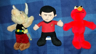 Asterix, Scotty and Elmo.