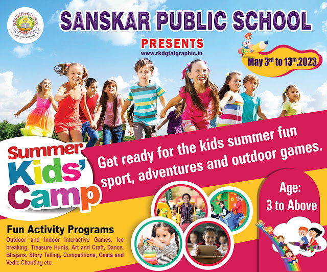 Kids Summer Camp School Flex Banner Design