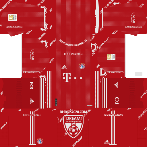 Fc Bayern Munich Kit 2020 2021 Adidas For Dream League Soccer 2019 Dls19