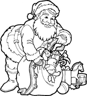 Dibujos de Santa Claus para Pintar, parte 4