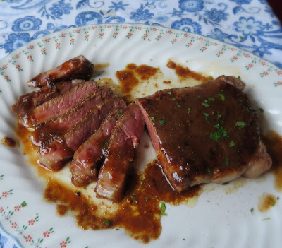 Sirloin Steak with a Ginger Butter Sauce