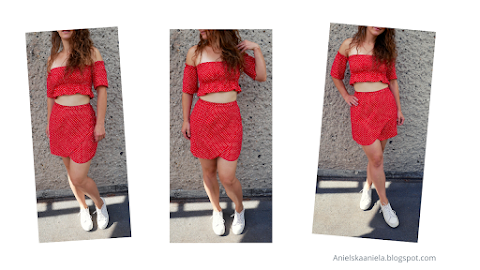 diy | how to sew a wrap skirt | skirt refashion | spódnica w groszki diy