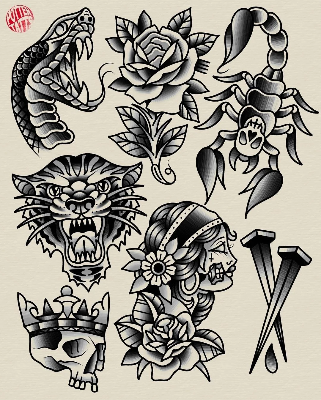 tatuajes old school