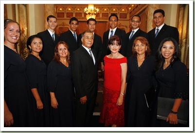 Coro Mormon y la Primera Dama