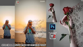 photoshop tutorials dispersion effect easy tutorial | photoshop cc | Yzcreation