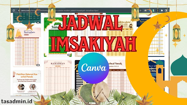 Membuat Jadwal Imsakiyah canva