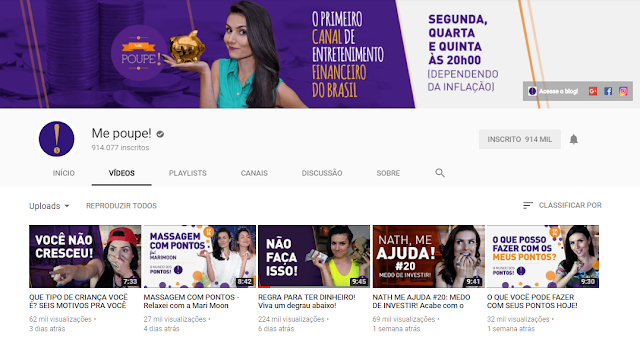 Canais no Youtube que ensinam sobre Vida Financeira 