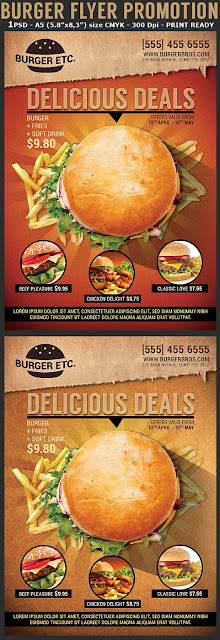  Fast food / Burger Promotion Flyer Template