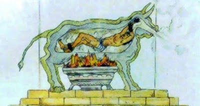 the brazen bull torture image, sicilian bull image