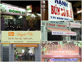 Tổng hợp các quán bún bò Huế ngon tại Sài Gòn, Diemanuong365