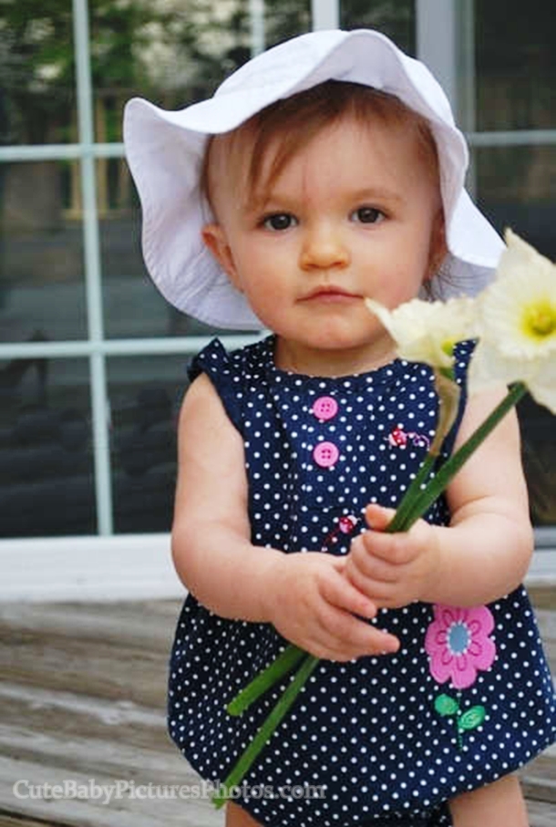 Cute Babies with Flowers