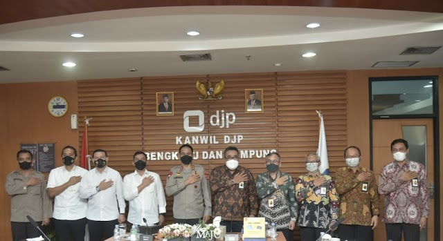 Polda Lampung Siap Mendukung  Kanwil DJP Bengkulu dan Lampung