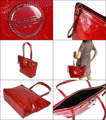 coach embossed patent leather tote. Coach signature patent leather