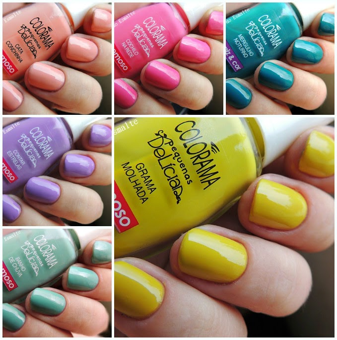 Cia do Esmalte: Swatches dos esmaltes da coleção Pequenas 