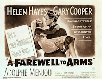 cartel de la película bélica Adiós a las Armas