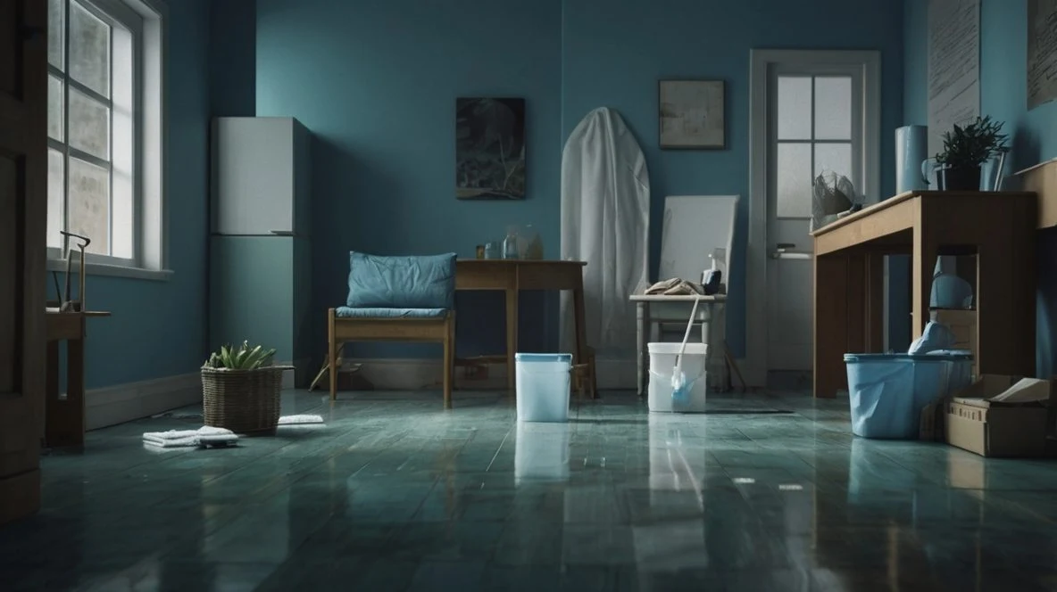 Biodegradable bags protecting floors indoors
