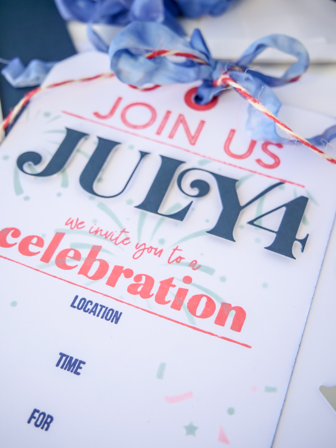 3 Ideas for a Festive Creative Tag | July 4 Invitation