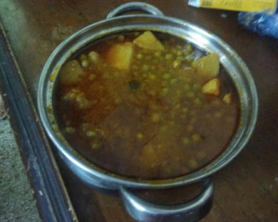 How to make Aaloo matar (potato peas)