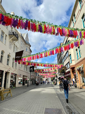 Trondheim, Norway colorful decorations