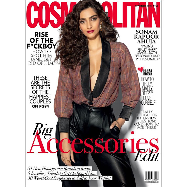 Hot Sonam Kapoor On Cosmopolitan Cover Page