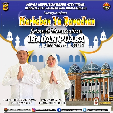 Memasuki Bulan Ramadhan, Kapolres Aceh Timur Ajak Masyarakat Meningkatkan Kepedulian Sosial